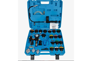 Набор приспособлений для тестирования систем охлаждения 28 предметов (0-2.5bar) ТДМ 4007вт