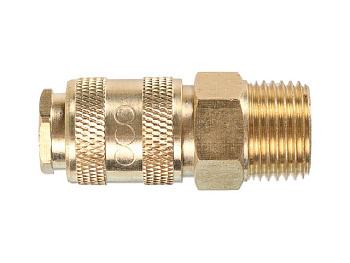 Соединительная розетка с внешней резьбой на 1/2" (латунь) ECO AB-F/MT12