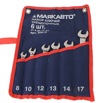 Набор ключей трещоточных  6пр. (8-17мм) ТДМ 50610