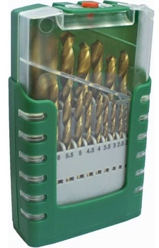 Набор свёрел по металлу 19шт HSS TIN RockForce RF-924U19
