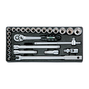 Набор инструмента 1/2" Honidriver в ложементе, 27 предметов, HONITON IK-1400270H