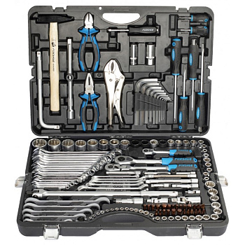 Набор инструмента 142+6 предметов 1/4" 3/8" 1/2" (6-гран.) Forsage F-41421-5 Premium