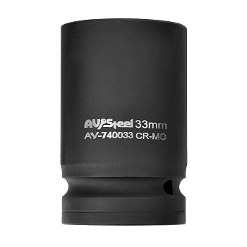 Ударная головка 1" 33мм AV Steel AV-740033