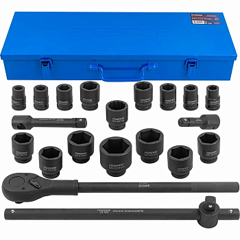 Набор головок ударных 3/4" 21 пр., 6-гр., 17-50 мм Forsage F-6212-5MPB