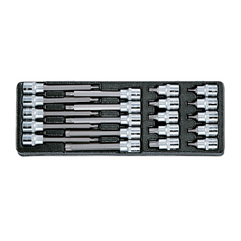 Набор насадок 1/2" TORX в ложементе, 20 предметов, HONITON IK-SKB400200T