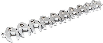 Набор ключей разрезных съемных 10пр.3/8"( 6гр ) (10-19мм)на планке Forsage F-51110