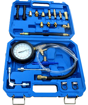 Тестер давления топлива, 21пр. (0-10 bar) в кейсе ТДМ 3021вт