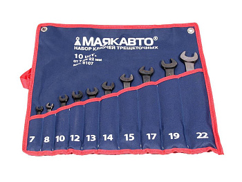 Набор ключей трещоточных 10пр.(7-22мм) ТДМ 5107