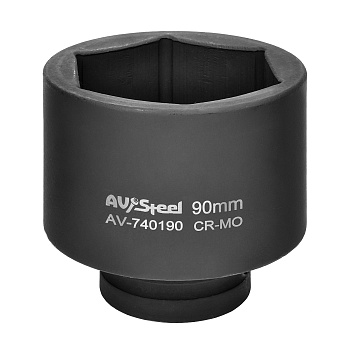 Ударная головка удл. 1" 70мм 6 гр. AV Steel AV-740170