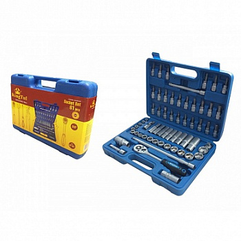 Набор инструмента  61пр. 3/8" (6гр.) (6-24мм) KINGTUL KT-61