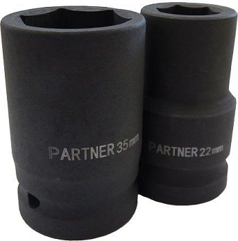 Головка ударная  38мм (6гр) 1" Partner PA-48538