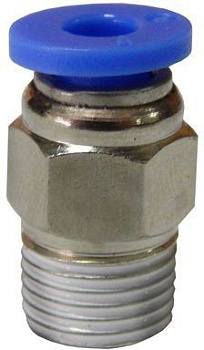 Фитинг для пластиковых трубок 8мм с наружной резьбой 1/4" Partner SPC08-02