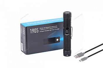 Фонарь светодиодный, компактный с поворотом на 90°, аккумуляторный NORDBERG 1905