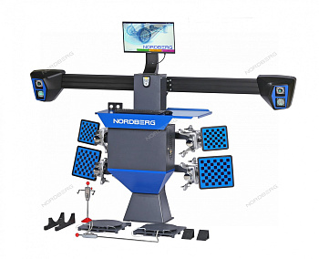 Стенд сход-развал с двумя камерами 3D, стойка ±1,3 м (черная) NORDBERG C802PIT