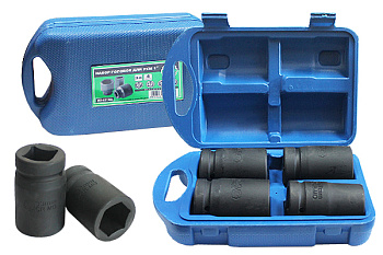 Набор головок ударных 1" 4пр. (1"х22мм-квадрат, 32,38,41мм) AT42163