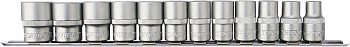 Набор головок 1/2 12-гр.12пр. (10-24мм) на планке Thorvik S13S1212SM
