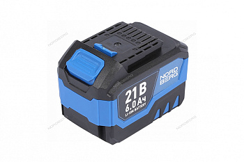 Аккумулятор, Li-ion, 21 В, 6 Ач для NE106K, NE802K, NE805K, NE806K-1/2, NE806K-3/4 NORDBERG NE9026 