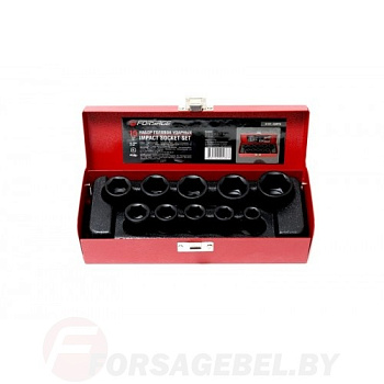 Набор головок ударных  1/2" набор 10пр.,  (6гр.) Forsage F-4101-5MPB