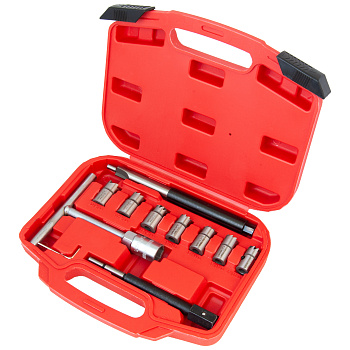 Набор фрез для правки(чистки) седел дизельных форсунок 10 пр. AV Steel AV-920027