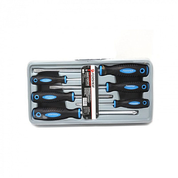 Набор отверток 6пр.(PH1. 2,3.SL5.5.5,6.)в лотке Forsage F-2068