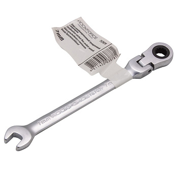 Ключ комбинированный трещоточный с шарниром 14мм RockForce RF-75714F