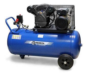 Компрессор воздушный поршневой  (420 л/мин, 100 л/бак, 380 В) REMEZA СБ4/С-100.LB30