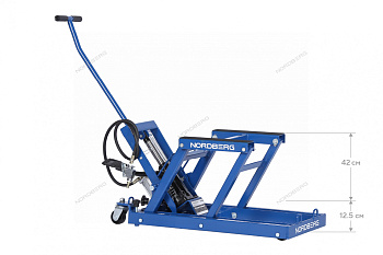 Домкрат подкатной для мото, г/п 680 кг Nordberg N32008