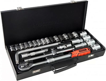 Набор инструмента  26пр. 1/2" (6 гр.)(8-32мм)Profi в металлическом кейсе FORCEKRAFT FK-4255