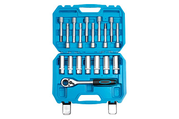 Набор инструмента для разбора стоек с проходной трещоткой, 18 предметов AV Steel AV-922058