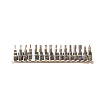 Набор головок-бит 1/4" PH, SL, HEX, Torx 16 предметов ROSSVIK SST0130