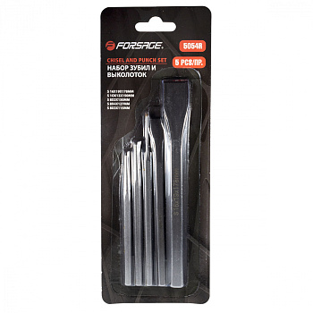 Набор зубил и выколоток, 5пр,  Forsage F-5054R