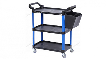 Тележка с пластиковыми полками синяя NORDBERG T31B