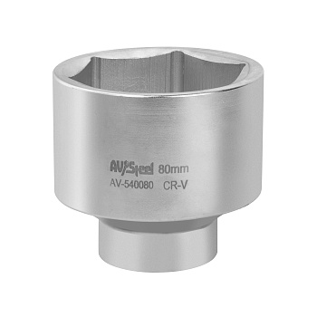 Головка 80мм 1" 6гр. AV Steel AV-540080