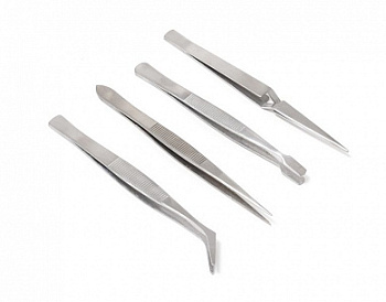 Набор пинцетов 4пр.(L-120мм) Forsage F-69414