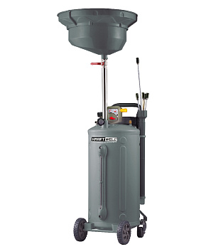 Установка для слива и откачки масла/антифриза с круглой подъемной ванной KraftWell KRW1832.80