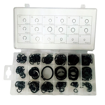 Набор стопорных шайб SNAP RING 2-32 мм, 225 шт (в кейсе) 30225