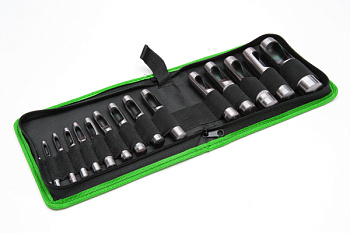 Набор пробойников 15 пр. (3-25мм) в сумке AT53315