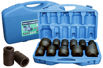 Набор головок ударных 1" 11 предметов (1"х24,27,30,32,33,34,36,38,41,46,50мм) AT42180