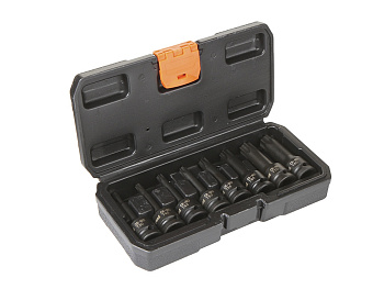 Набор головок-бит ударных 1/2" TORX L78мм T30-T80 8 предметов AV Steel AV-725408