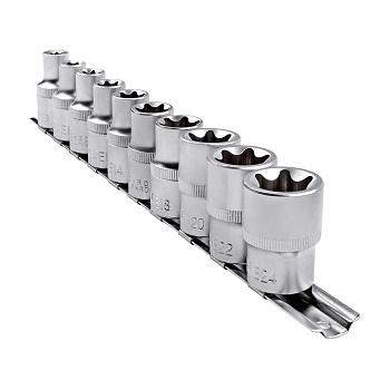 Набор головок 1/2" E-профиль 10 пр. (E8-E24) AV Steel AV-523410
