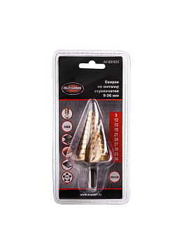 Сверло ступенчатое от 9 до 36мм AV Steel AV-801936