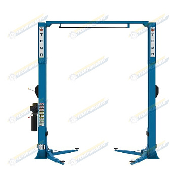 Подъёмник 2-х стоечный с верхней синхронизацией 4 т стопора на одной колонне 380 В TEMP TU4000 