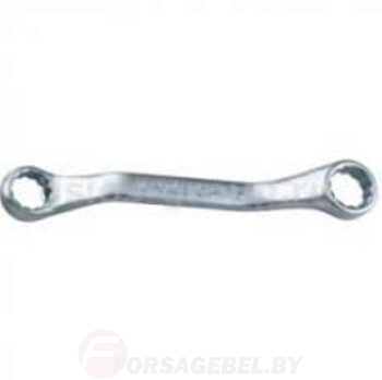 Ключ накидной отогнутый на 45 грд. короткий 16х17мм Forsage F-758S1617