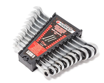 Набор ключей комбинированных трещоточных 11 пр (8-19мм) Forsage F-51112