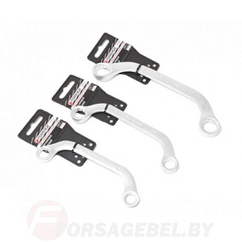 Ключ накидной С-образный 17х19мм на пластиковом держателе Forsage F-7611719