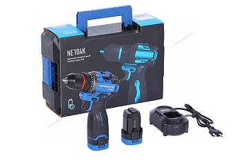 Шуруповерт аккумуляторный макс Ø сверла 10мм, 16В, 60Нм с 2 акк. и зар. уст-вом NORDBERG NE104K