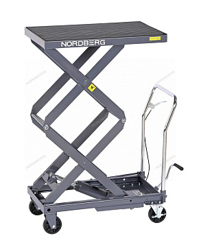 Стол подъемный гидравлический  300 кг двойные ножницы серый NORDBERG N3T301G