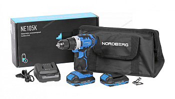 Шуруповерт аккумуляторный макс диам. сверла 13мм, 20В, 50Нм с акк. и зар. уст-вом NORDBERG NE105K