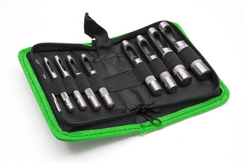 Набор пробойников 9 пр. (3.2-12.7мм) в сумке AT53309