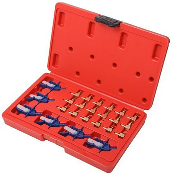 Адаптеры для тестера обратки форсунок (Common Rail) 24пр., в кейсе Forsage F-04A3025